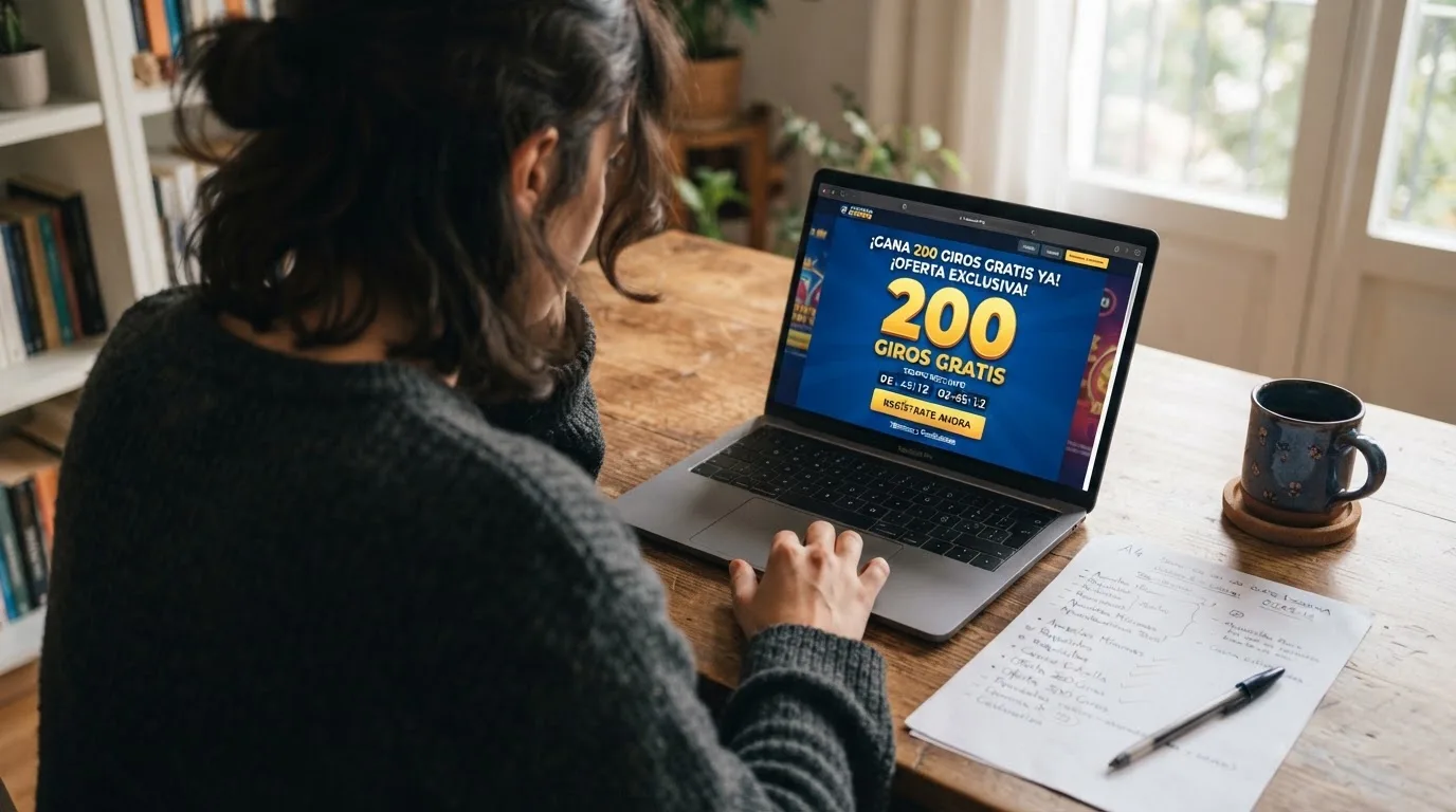 Una tabla comparativa con las columnas de operador, tiradas, rollover y validez sobre un fondo limpo con los colores corporativos de los casinos españoles